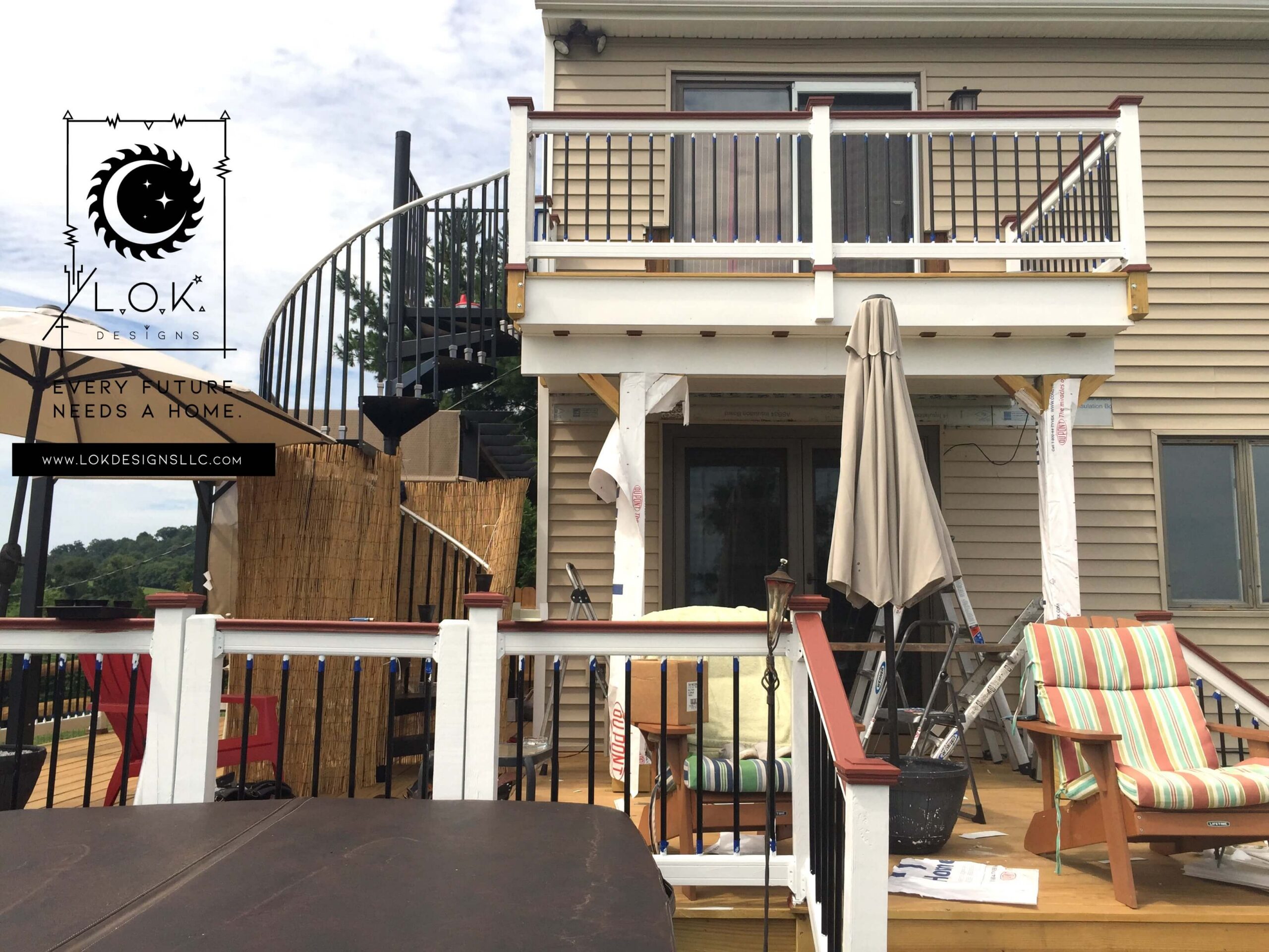 Multi-Level Deck & Covered Outdoor Living Space